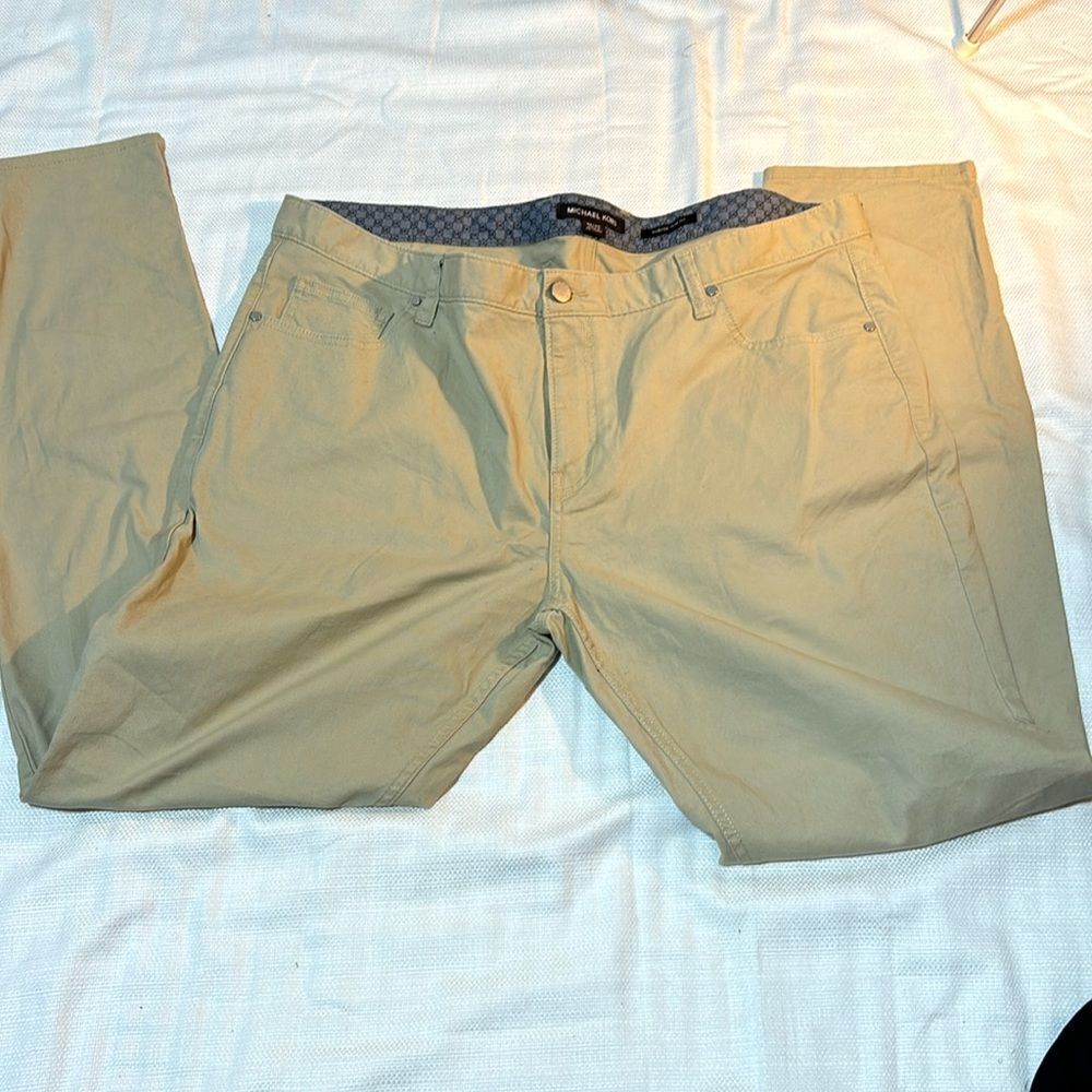 Michael Kors Parker Slim Fit Khaki Pants Size 40/34
